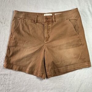 chino by anthropologie Brown Caramel Short Minimalist/Preppy Size 27  Side Slant